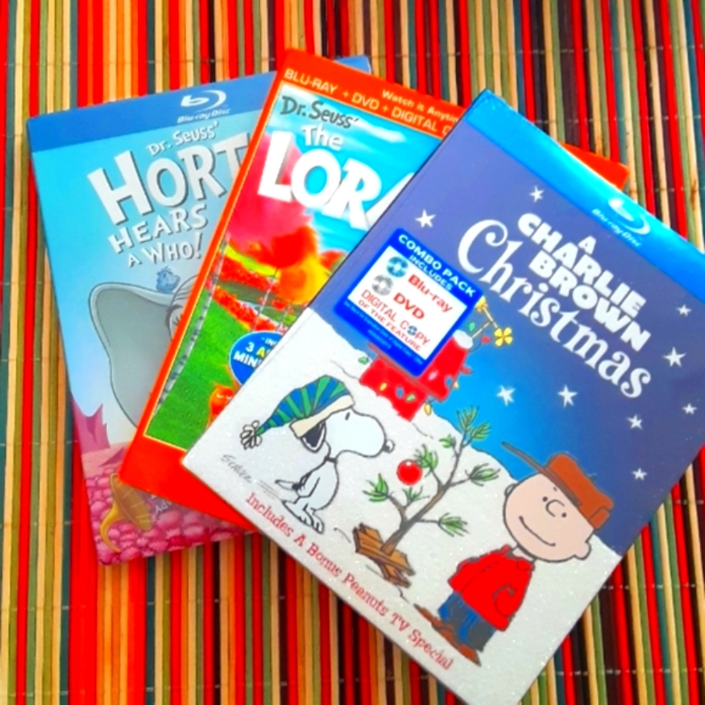 DVD 3 pack: Charlie Brown, Dr. Seuss